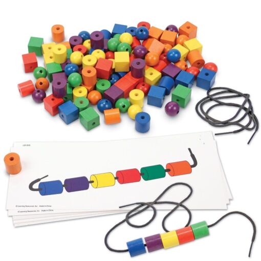 Set de margele si carduri, Learning Resources, LER0139, 765023000801