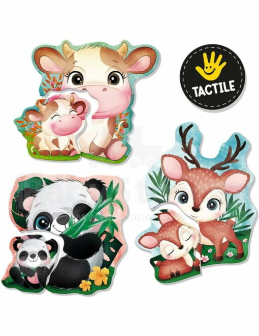 Joc tactil Montessori - Mama si puiul, LISCIANI, L92673, 8008324092673 - imagine 2