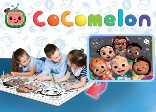 Puzzle de colorat maxi - Invatam cu Cocomelon (24 piese), LISCIANI, L90990, 8008324090990 - imagine 4