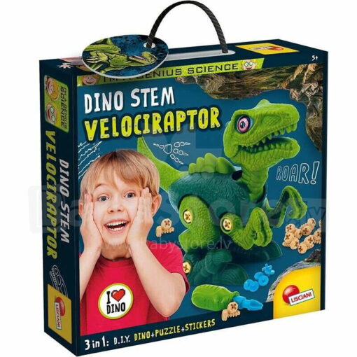 Experimentele micului geniu - Set STEM Velociraptor, LISCIANI, L92413, 8008324092413