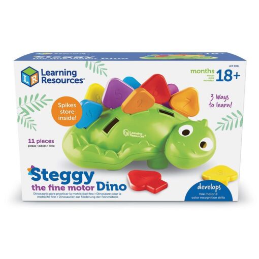 Joc de potrivire - Dinozaurul Steggy, Learning Resources, LER9091, 765023090918 - imagine 5