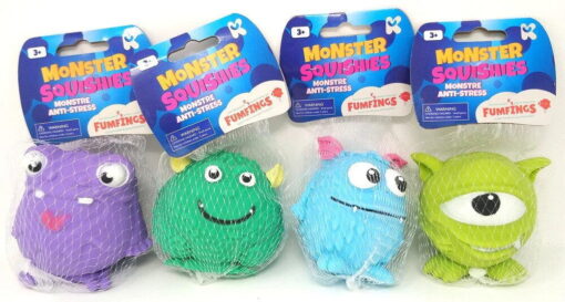 Jucarie Squishy - Monstrulet prietenos, Keycraft, NV444, 5037832314956