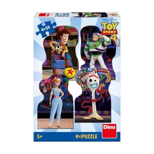 Puzzle 4 in 1 - TOY STORY 4 (4 x 54 piese), Dino, 333222, 8590878333222 - imagine 2