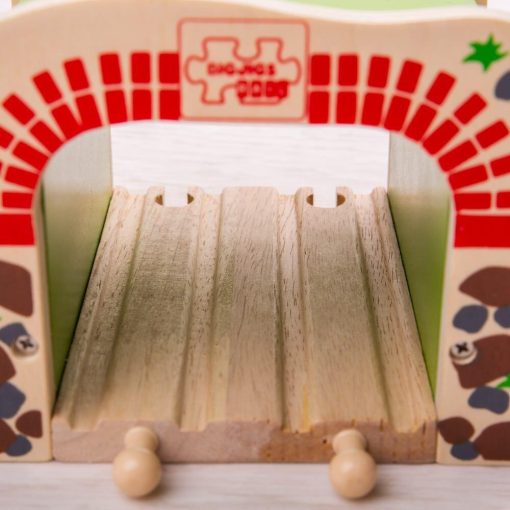 Tunel dublu, BIGJIGS Toys, BJT172, 691621091722 - imagine 7