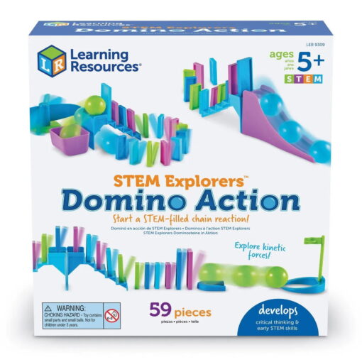 Joc de logica STEM - Domino, Learning Resources, LER9309, 765023093094