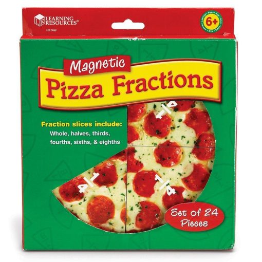 Pizza fractiilor cu magneti, Learning Resources, LER5062, 765023050622 - imagine 3