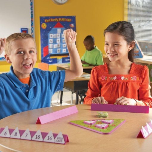 Joc de matematica tri-FACTa - Inmultiri si impartiri, Learning Resources, LER3039, 765023030396 - imagine 4
