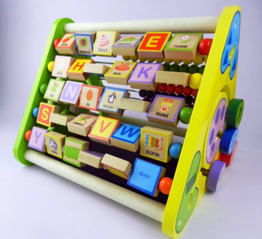 Centru de activitati - litere si imagini in romana, BIGJIGS Toys, OEM022, 691621460221