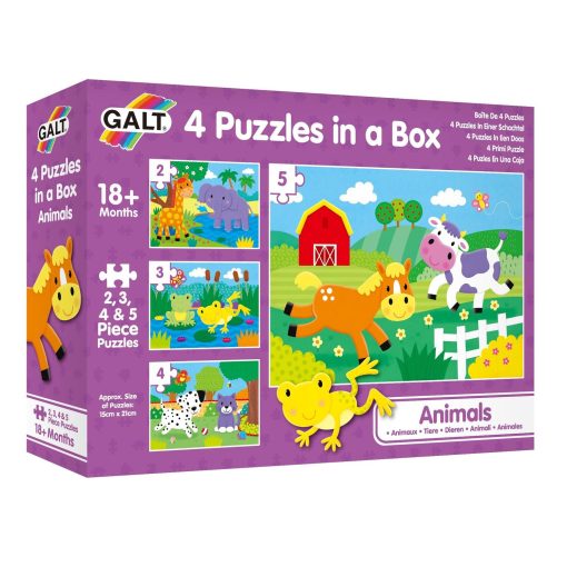 Set 4 puzzle-uri - Animalute (2, 3, 4, 5 piese), Galt, 1005239, 5011979590534 - imagine 3