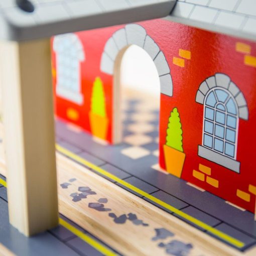 Gara din lemn, BIGJIGS Toys, BJT215, 691621092156 - imagine 2