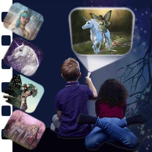 Proiector tip lanterna - Zane si unicorni, Brainstorm, E2042, 5060122732499 - imagine 4