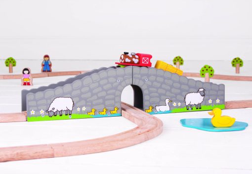 Podul de la ferma, BIGJIGS Toys, BJT246, 691621092460 - imagine 3