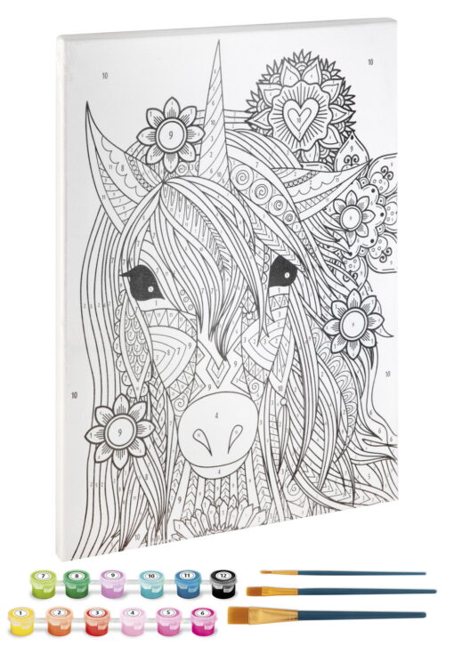 Set pictura pe numere - Unicorn, Grafix, 150055, 8715427077642 - imagine 2