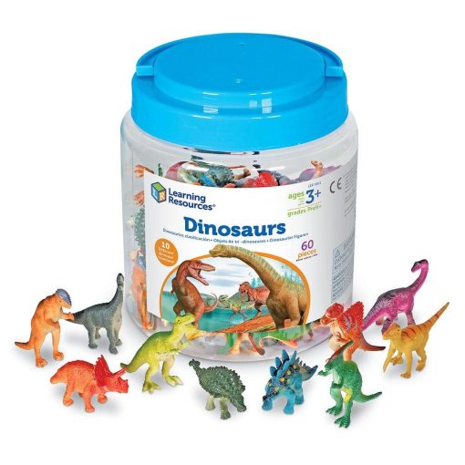 Set pentru sortat - Dinozauri jucausi (60 piese), Learning Resources, LER0811, 765023008111 - imagine 3