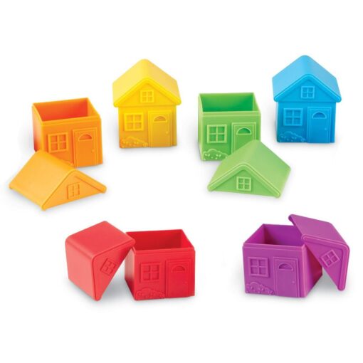 Joc de sortare - Casute colorate, Learning Resources, LER3370, 765023033700 - imagine 3