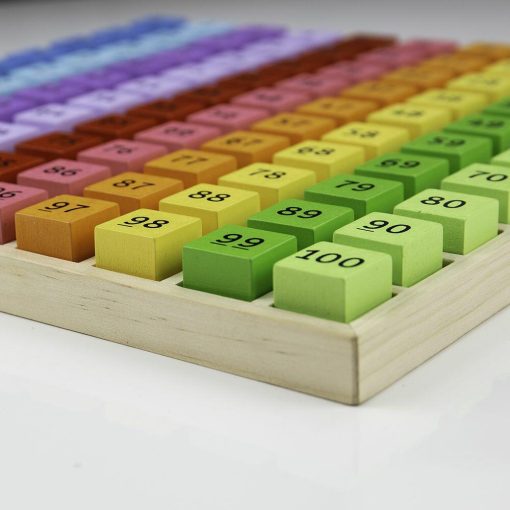 Tabla cu 100 de numere colorate, BIGJIGS Toys, BJ144, 691621171448 - imagine 3