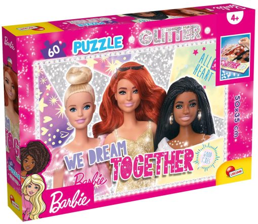 Puzzle GLITTER Barbie - SELFIE (60 de piese), LISCIANI, L81165, 8008324081165
