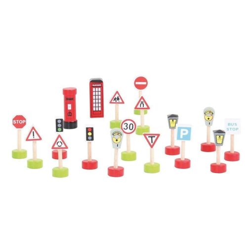 Semne de circulatie, BIGJIGS Toys, BJT061, 691621090619 - imagine 2