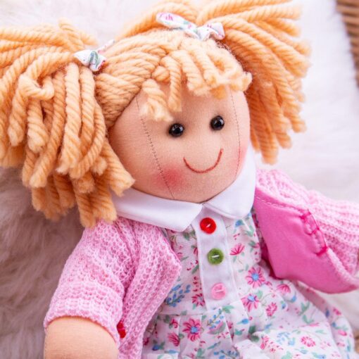 Papusa Poppy - 28cm, BIGJIGS Toys, BJD005, 691621350058 - imagine 4