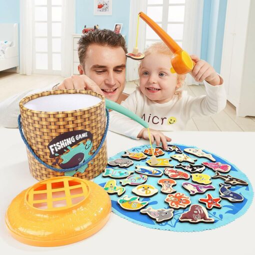 Joc magnetic de pescuit - 30 piese, Topbright, 120360, 6971325130175 - imagine 3
