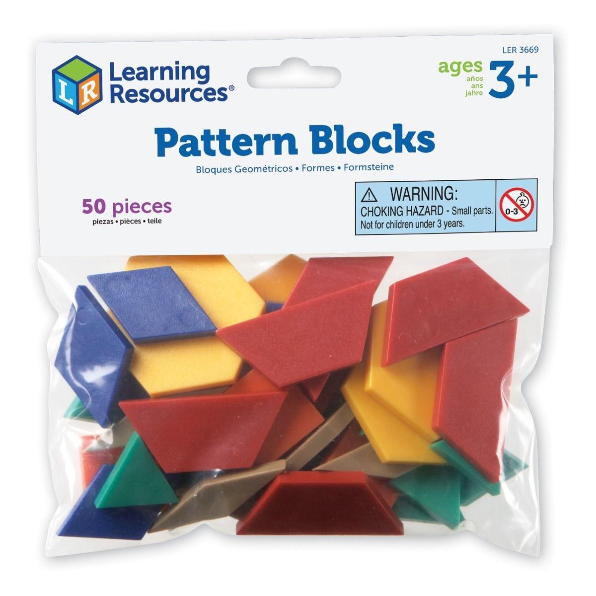 Forme geometrice (50 piese), Learning Resources, LER3669, 765023036695