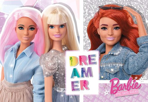 Puzzle GLITTER Barbie - Cele mai bune prietene (108 de piese), LISCIANI, L81196, 8008324081196 - imagine 2