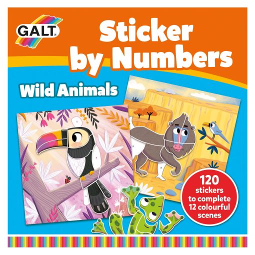 Cartea mea cu stickere - Animalute salbatice, Galt, 1005530, 5011979625977