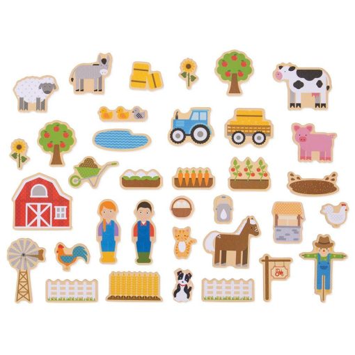 Set magnetic - Ferma, BIGJIGS Toys, BJ274, 691621192740 - imagine 2