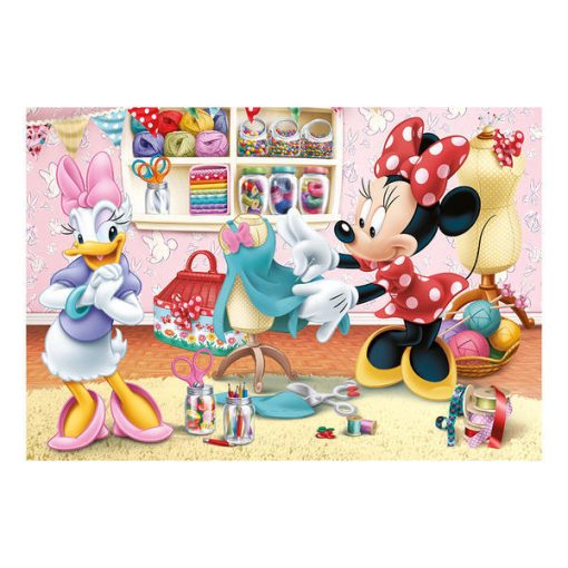 Puzzle 2 in 1 - Minnie la treaba (2 x 77 piese), Dino, 386112, 8590878386112 - imagine 2