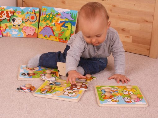 Primul meu puzzle - Santierul de constructii, BIGJIGS Toys, BJ518, 691621195185 - imagine 2