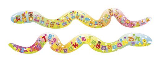 Puzzle de podea dublu - Alfabet & Numere, Grafix, 400039, 8715427081182 - imagine 2
