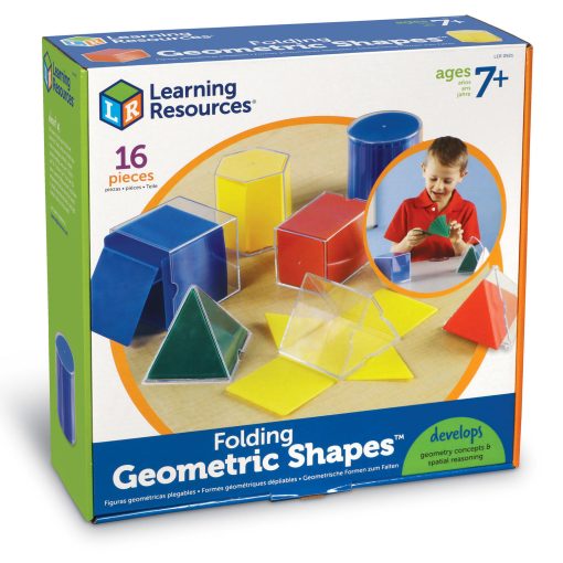 Forme geometrice pliante - 16 piese, Learning Resources, LER0921, 765023809213 - imagine 6