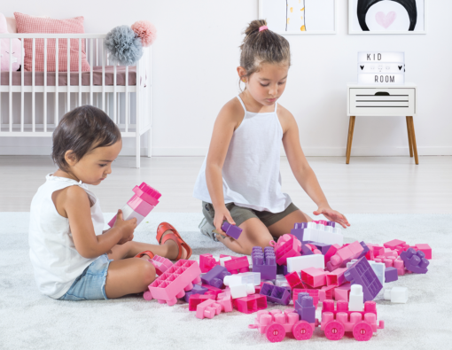 Cuburi mari de construit  in cutie - Unicorn (100 piese), DOLU, D2556, 8690089025562 - imagine 3