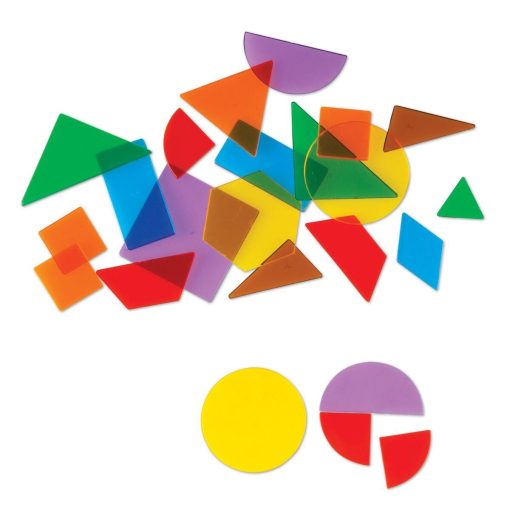 Forme geometrice transparente (408 piese), Learning Resources, LER1766, 765023817669