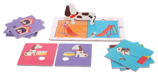 Joc de potrivire  - Catelusul istet, Chalk and Chuckles, CCPPL040, 8906045560405 - imagine 5