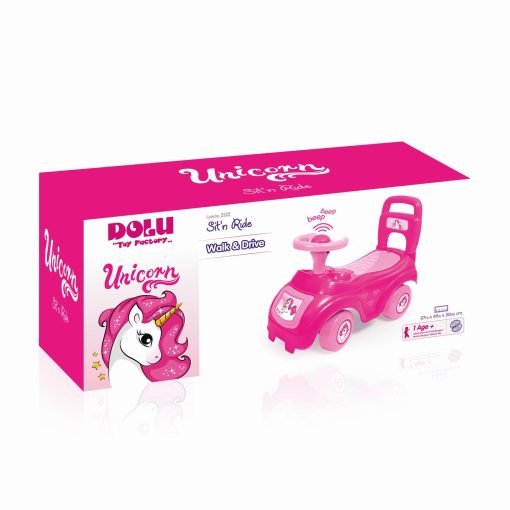 Prima mea masinuta roz - Unicorn, DOLU, D2522, 8690089025227 - imagine 4