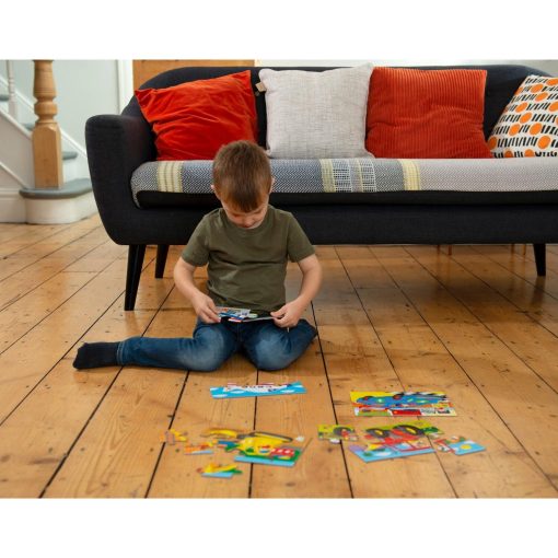 Set 4 puzzle-uri Vehicule (4, 6, 8, 12 piese), Galt, 1004009, 5011979554659 - imagine 3