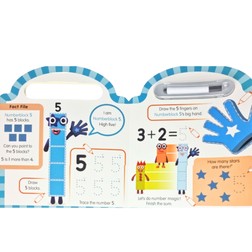 Carticica Scriu si sterg  Numberblocks 123, Numberblocks, 9781782265962 - imagine 5