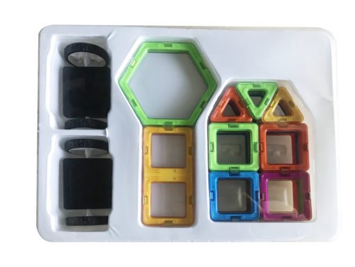 Joc de constructie magnetic - 40 piese, MAGPLAYER, MPB-40, 6940482200410 - imagine 2