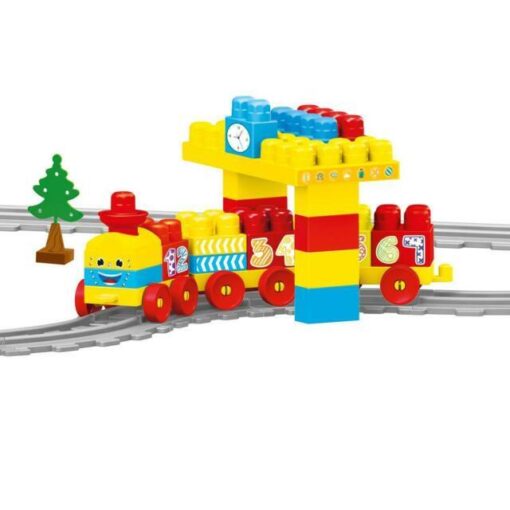 Set de constructii cu trenulet - 58 piese, DOLU, D5081, 8690089050816