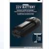 Acumulator Li-Ion, 22 V, 2Ah, pentru aspirator Rowenta, ZR009700