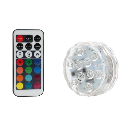 Lampa plutitoare, pentru piscina, 10 LED RGB, Hoff, cu telecomanda