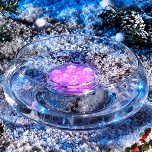 Lampa plutitoare, pentru piscina, 10 LED RGB, Hoff, cu telecomanda - imagine 2
