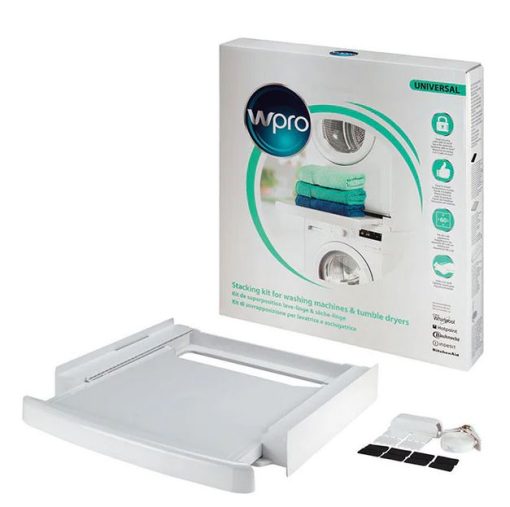Kit universal de suprapunere masina de spalat / uscator, 60 x 60 cm, Wpro, C00378975, 484000008436 - imagine 2
