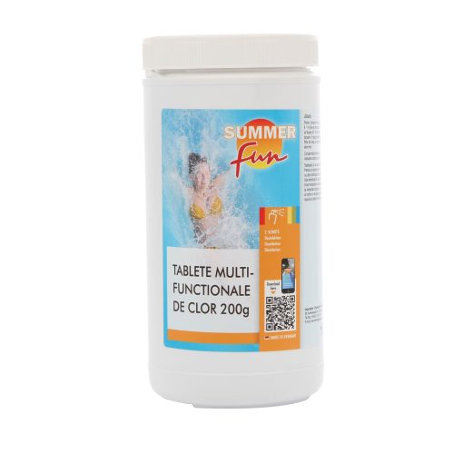 Clor multifunctional tablete de 200 grame, Summer Fun, pentru apa piscina, 1 kg