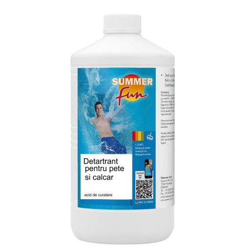 Detartrant pentru pete si calcar piscina, Summer Fun, 1L