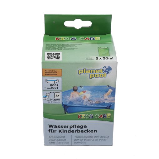 Tratament pentru apa piscina fara filtrare, Kids Care 800 - 1200L, 250 ml