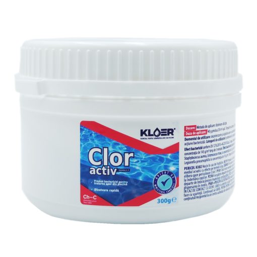Clor activ granule Kloer, pentru apa piscina, 300 g