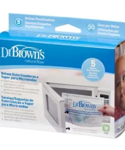 Pungi pentru sterilizat in cuptorul cu microunde, 5 bucati x 180ml, Dr. Brown's
