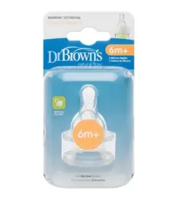 Tetine gat ingust Nivel 3, 2 bucati, Dr. Brown's